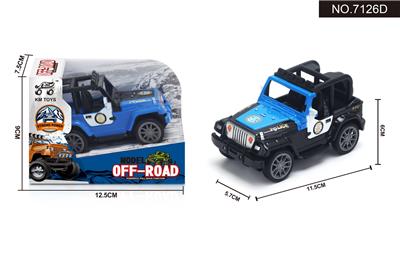 吉普警车 回力越野车1:43 - OBL948424