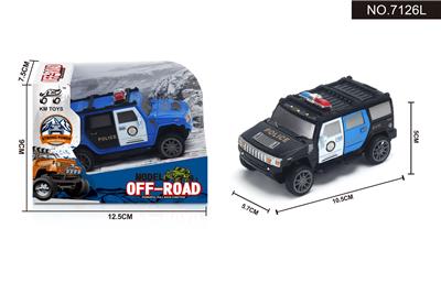 悍马警车 回力越野车1:43 - OBL948432