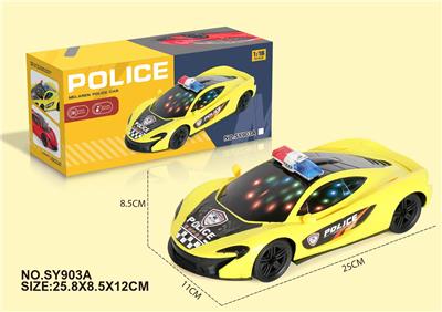 电动3D万向警车 
（迈凯伦）带灯光
音乐 (红、黄二色
混装) - OBL950575