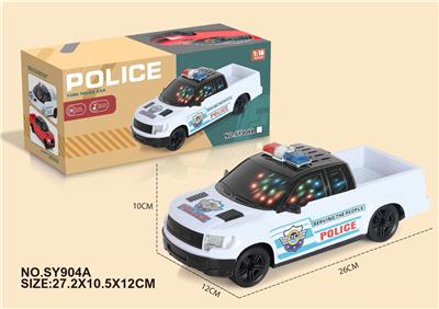 电动3D万向警车 
（的士头）带灯光
音乐 (红、白二色
混装) - OBL950576