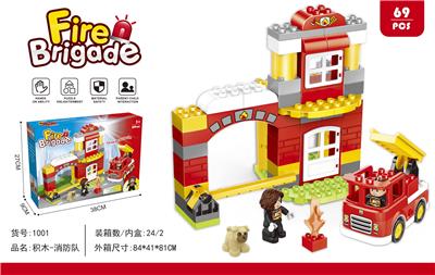 ABS积木-消防队(69PCS) - OBL950794