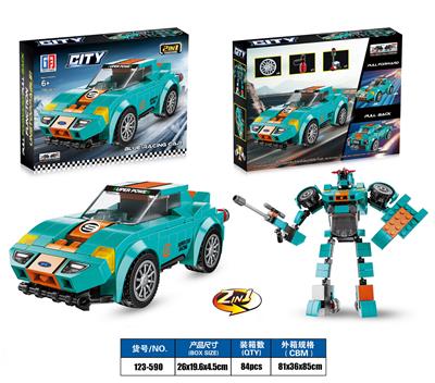 益智城市积木变形跑车多向回力福特GT40（196PCS） - OBL953013
