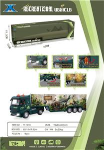 惯性短拖头-恐龙货柜(带灯光声音 - OBL954105