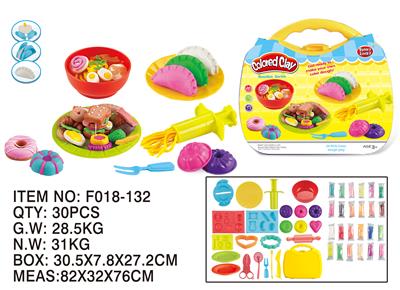 拉面饺子甜甜圈系列加24色彩泥 - OBL956385