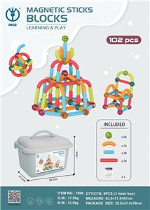 魔磁乐园（益智磁力棒积木）102pcs
桶装 - OBL957016