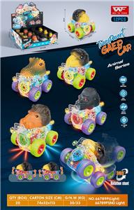 透明齿轮动物四驱车（12只装） - OBL957732