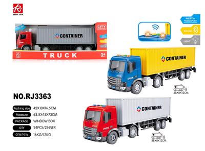 1:18声光惯性货柜车 - OBL959347