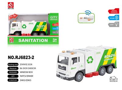 1:32声光惯性环卫扫地车 - OBL959411