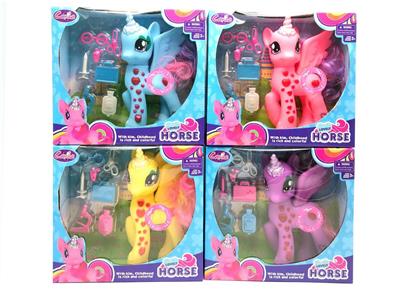 搪胶钻石独角马马宝丽带灯光音乐带科学器材 - OBL960879