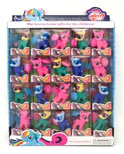 PVC盒装小中号彩马宝丽带梳子三款混装20PC - OBL960887