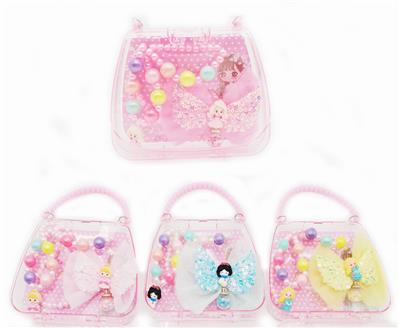 手提包饰品套装 （项链+手链+大发夹） - OBL962094