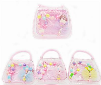 手提包饰品套装 （项链+手链+BB夹+大发夹） - OBL962096