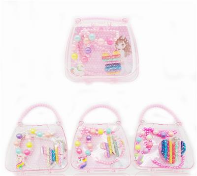 手提包饰品套装 （项链+手链+大发夹）独角兽 - OBL962098