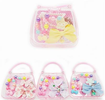 手提包饰品套装 （项链+手链+BB发夹+大发夹） - OBL962101