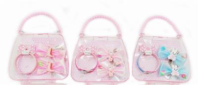 手提包饰品套装 （手镯+一对发夹） - OBL962109