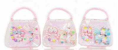 手提包饰品套装 （手链+耳钉+一对发夹） - OBL962113