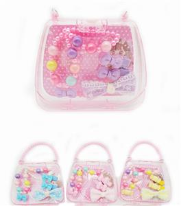 手提包饰品套装 （项链+手链+BB发夹一对+大发夹） - OBL962118