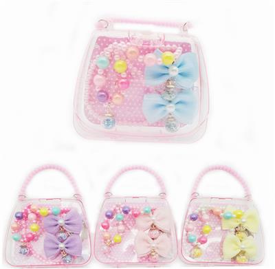 手提包饰品套装 （项链+手链+一对发夹） - OBL962122