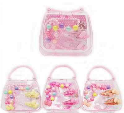 手提包饰品套装 （项链+手链+一对发夹） - OBL962123