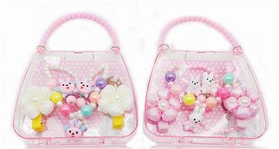 手提包饰品套装 （项链+耳钉+一对发夹） - OBL962125