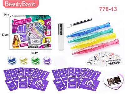 女孩纹身套装带纹身笔 - OBL965048