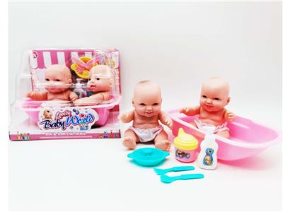 7寸二只公仔浴盆餐具 - OBL966600
