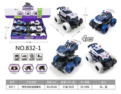 惯性四轮碰撞警车 - OBL967810