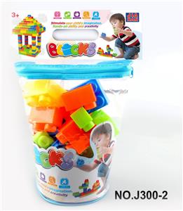 椭圆卡头袋大颗粒积木（大约24PCS，250克，） - OBL968630