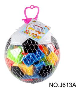 足球积木（小飞机带拖车，大约45-50PCS 250克，喷漆黑色） - OBL968730