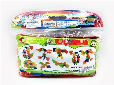 PVC卡头袋子造型雪花片（大约135-140PCS 480克） - OBL968812