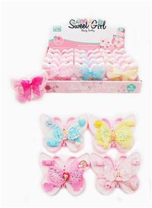 蝴蝶飘带盒饰品系列 发夹+戒指 12PCS - OBL969857
