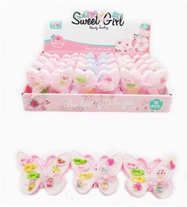 蝴蝶飘带盒饰品系列 发夹+戒指 12PCS - OBL969860