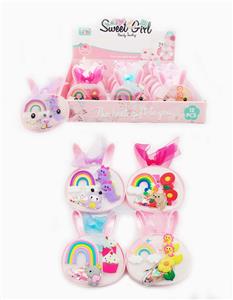 小白兔飘带盒饰品系列 发夹+发绳一对 12PCS - OBL969862