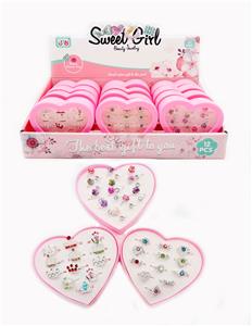 爱心桃盒戒指 合金戒指 12PCS - OBL969867