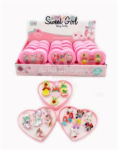 爱心桃盒戒指 戒指 12PCS - OBL969870