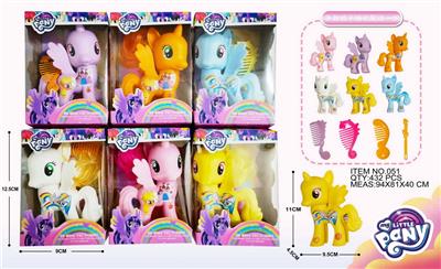 小马宝莉1只配梳子(6款混装) - OBL974151