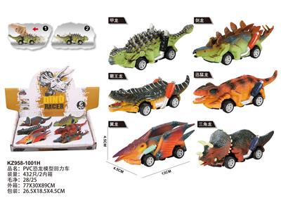 PVC恐龙模型回力车 - OBL975799