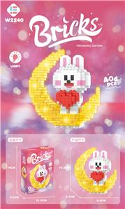 月亮呆萌兔 406PCS  （低价冲量款） - OBL975963