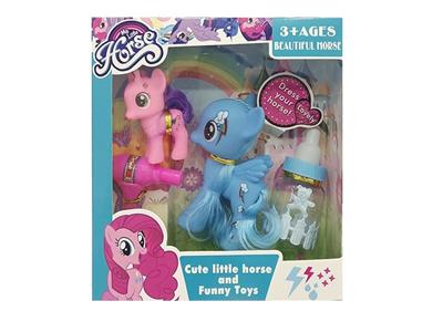 两只搪胶小马宝莉带配件 - OBL977301