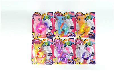 我的梦想搪胶小马宝莉带马梳子单款6色混装 - OBL977341