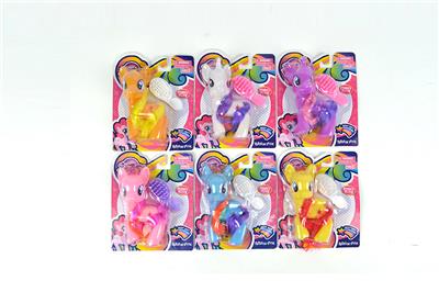 我的梦想搪胶小马宝莉带马梳子单款6色混装 - OBL977345