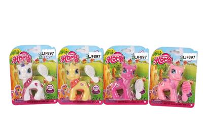 我的梦想搪胶小马宝莉带马梳子单款4色混装 - OBL977348