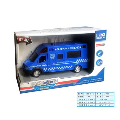 1:20灯光音乐惯性警察车（蓝色）(包电3*AG13) - OBL978523