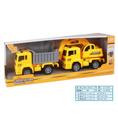 1:20惯性工程车（2只装包电3*AG13） - OBL978555