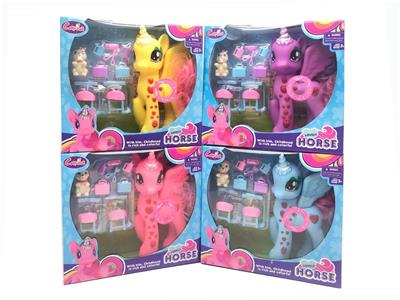 搪胶钻石独角马马宝丽带灯光音乐带科学器材 - OBL982155