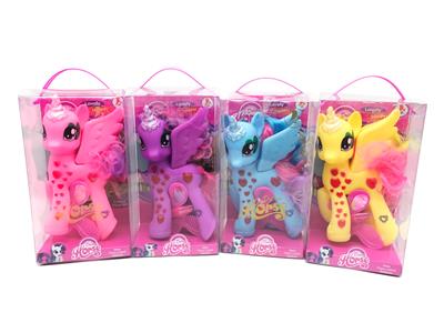 搪胶钻石独角马马宝丽带梳子镜子和化妆品三款混装 - OBL982157