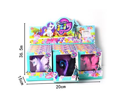 搪胶月亮马宝莉3色混装12PC - OBL982167