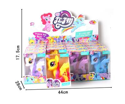 搪胶马宝莉4色混装16PC - OBL982169