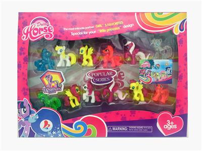 盒装12只钥匙扣塑料马宝丽和钥匙扣水晶马宝丽混装 - OBL982205