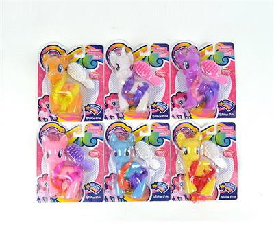 我的梦想搪胶小马宝莉带马梳子单款6色混装 - OBL982230